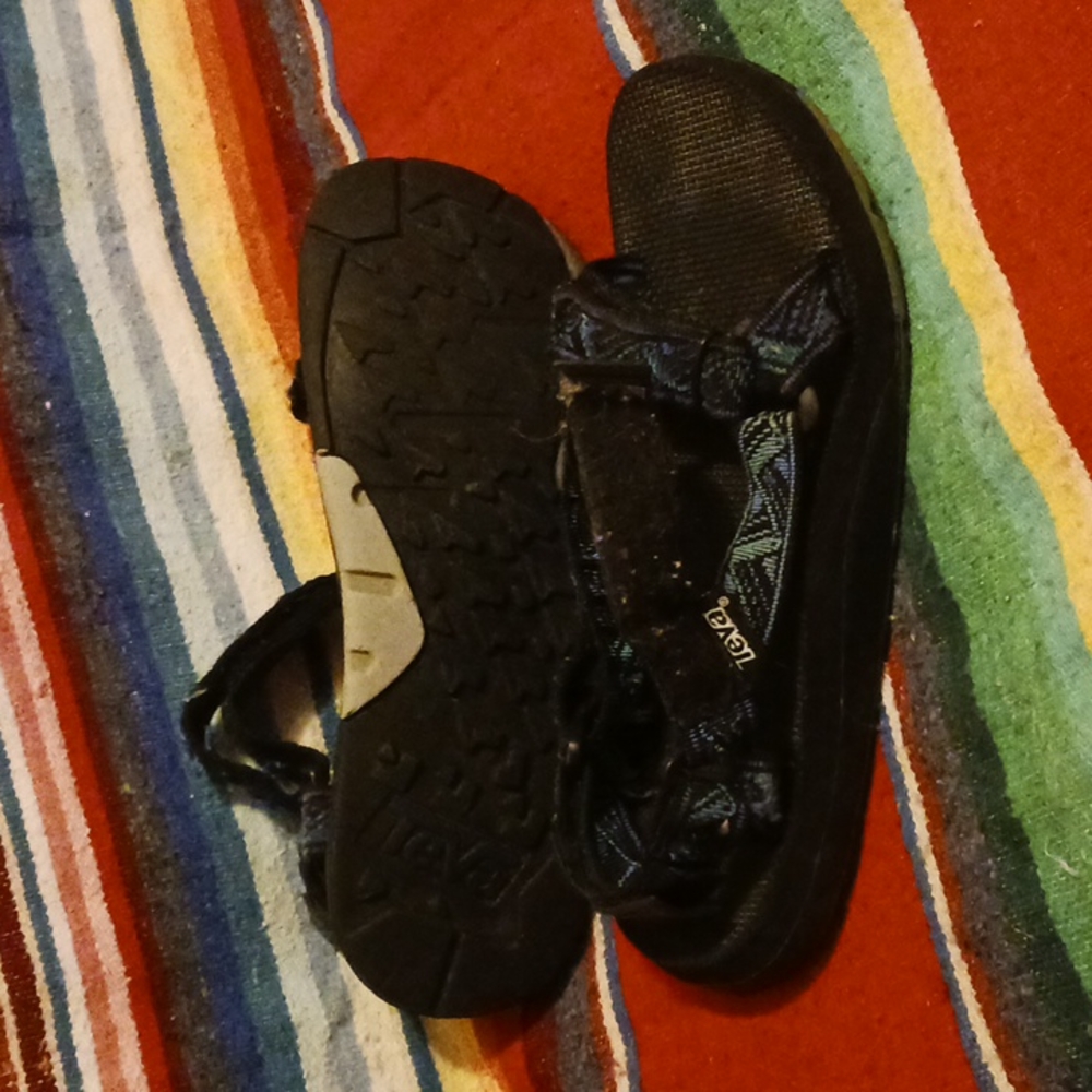 Men's vintage TEVA River sandal Blue print 10M